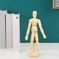 thumbnail image 1 of 6.3"Artists Wooden Manikin Jointed Mannequin Perfect for Home Decoration/Drawing The Human Figure (A), 1 of 8