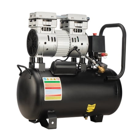 6.3 Gallon Oil Free Air Compressor, 1.2HP, Max.116 PSI Pressure, 65dB Ultra Quiet Compressor for Auto Repair, Tire Inflation, Spray Painting, Woodwork Nailing