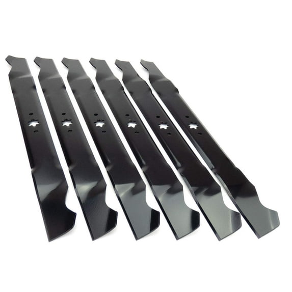 (6) 3 In 1 Blades Compatible With MTD 24" Mini Rider - 742-0760, 942-0760