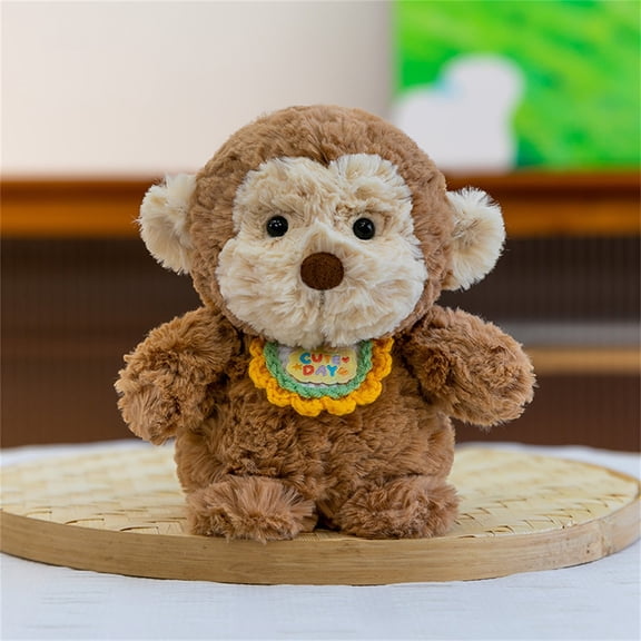 6.3 Inch Cute Monkey Plush Stuffed Animal Doll , Adorable Companion Gift for Birthdays Holidays Easter Gifts Valentines Day Gifts, C