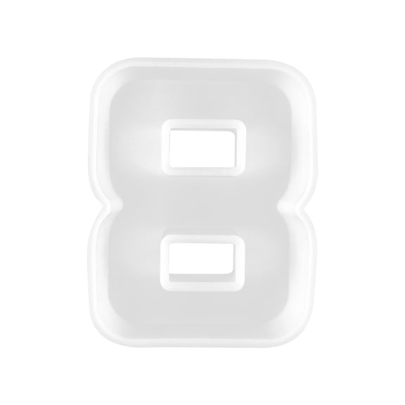 6.3 Inch Large Size Number Cake Mold Baking Forms Moulds, 10 Pieces 0-9 Cake Number Stencils Flat Plastic Templates Cake Cutting Number Mold Numerical Stencils for DIY Numbers Cakes Cookies Pastry