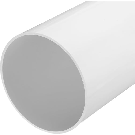 6.3 Inch PVC Rigid Tube Round Pipe Hardware Tubing 152mm ID 160mm OD 35cm/14" Length White High Impact for Water Pipe, Cable Sleeve