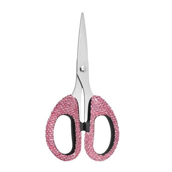 6.3-Inch Rhinestone Scissors - Stainless Steel Cute Scissors for Office, Home & Crafting, Decorative Bling Handle Paper Cutting Tool