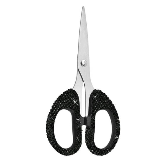 6.3-Inch Rhinestone Scissors - Stainless Steel Cute Scissors for Office, Home & Crafting, Decorative Bling Handle Paper Cutting Tool