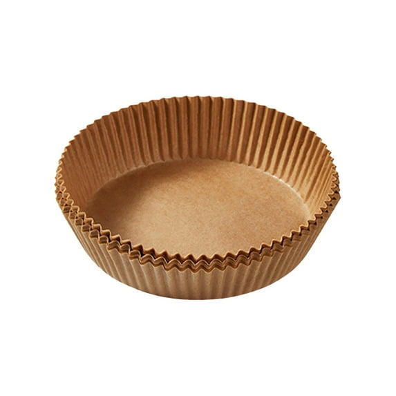 6.3 Inch Small Round Fryer Liners, 2-4 Qt Airfryer Paper Liners, 50Pcs Disposable Parchment Paper For Fryer Non-Stick And Oil Proof