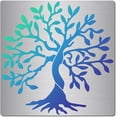thumbnail image 1 of 6.3 Inch Tree Metal Stencils Tree of Life Stencil Natural Plants Stainless Steel Decoration Drawing Templates Journal Tool for Painting Wood Burning Pyrography and Engraving Crafts, 1 of 8