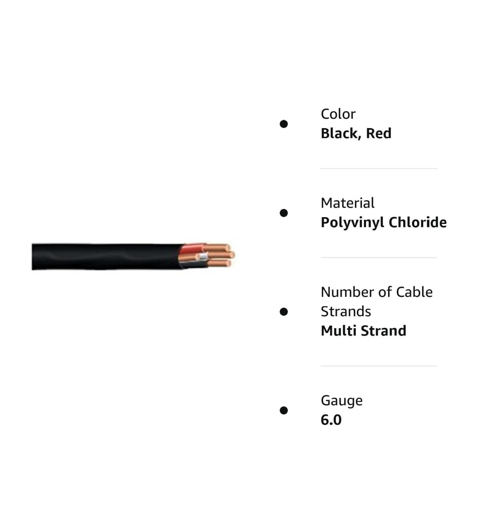 6/3 NMB, NonMetallic, Sheathed Cable, Residential Indoor Wire