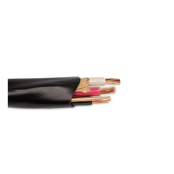 6/3 NM-B, Non-Metallic, Sheathed Cable, Residential Indoor Wire, Used for Wiring Swiches, Outlets and Other Loads with Dry Applications (15Ft Cut)
