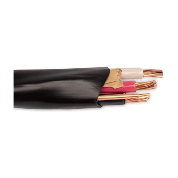 6/3 NM-B, Non-Metallic, Sheathed Cable, Residential Indoor Wire, Used for Wiring Swiches, Outlets and Other Loads with Dry Applications (20Ft Cut)