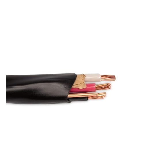 6/3 NM-B, Non-Metallic, Sheathed Cable, Residential Indoor Wire, Used for Wiring Swiches, Outlets and Other Loads with Dry Applications (20Ft Cut)