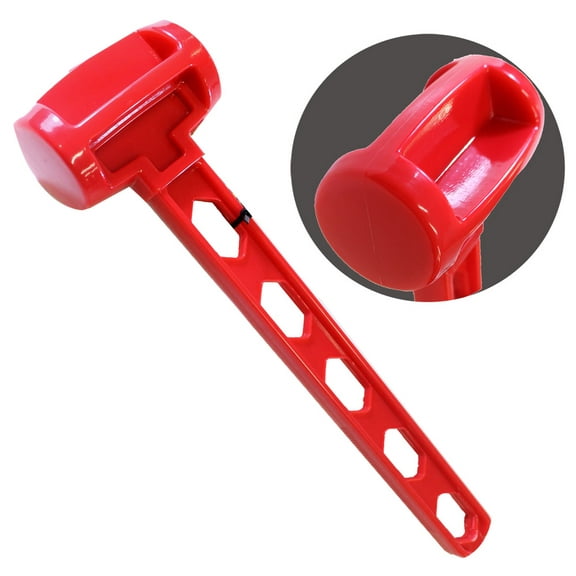 6.3 Ounce Red Plastic Mallet Hammer