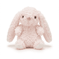 thumbnail image 1 of 6.3" Petal Pink Mini Floppy Eared Easter Bunny Plush Toys - Small Bunny Stuffed Animals - Soft Blush Rose Plushies for Easter Basket Stuffers - Valentine Gifts & Baby First Easter, 1 of 5