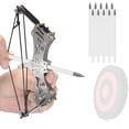 thumbnail image 1 of 6.3" Premium Mini Compound Bow and Arrow Set for Adults - Durable and Accurate Compound Bow with Adjustable Draw Weight - Ideal for Target Practice and Outdoor Archery Adventures, 1 of 6