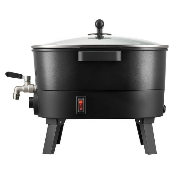 6.3 Quart Wax Melter Pot with Temperature Control Fast Even Heating Easy Pour Spout Non Stick Grooved Base for Candle and Soap Making