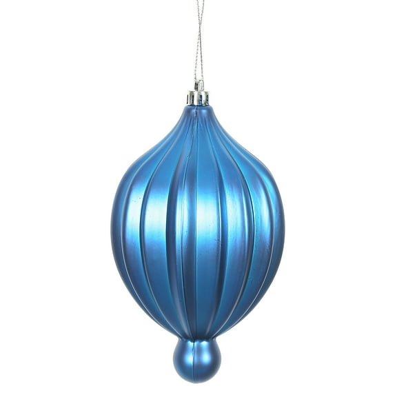 6.3" x 3.5" Blue Matte Lantern 4/Bg