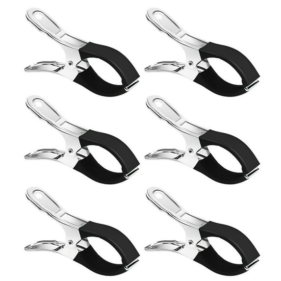6/30Pcs Pool Cover Clips Stainless Steel Pool Cover Clamps For Above Ground Swimming Pool Wind Guard Clip Black Blue