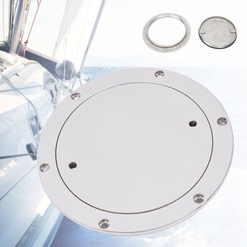 6" 316 Stainless Steel Marine Boat Inspection Hatch Round Deck Plate Access New