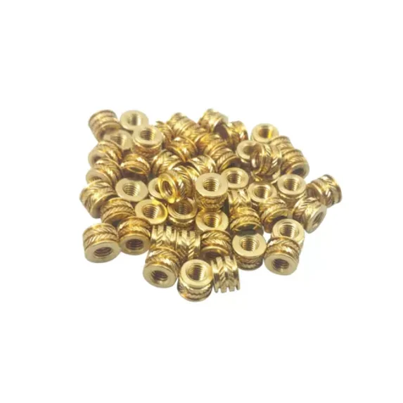 #6 32 6-32 6 Brass Threaded Heat Set Inserts For 3D Printing Screws Metal Qty 50