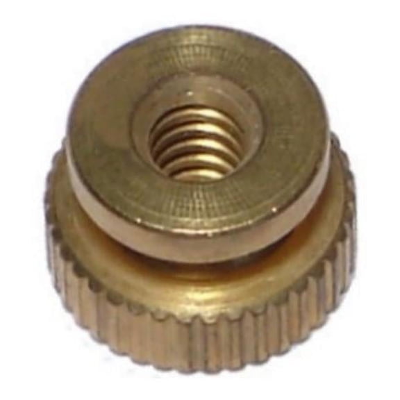 #6-32 Brass Coarse Thread Knurled Nuts