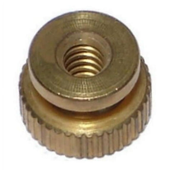 #6-32 Brass Coarse Thread Knurled Nuts