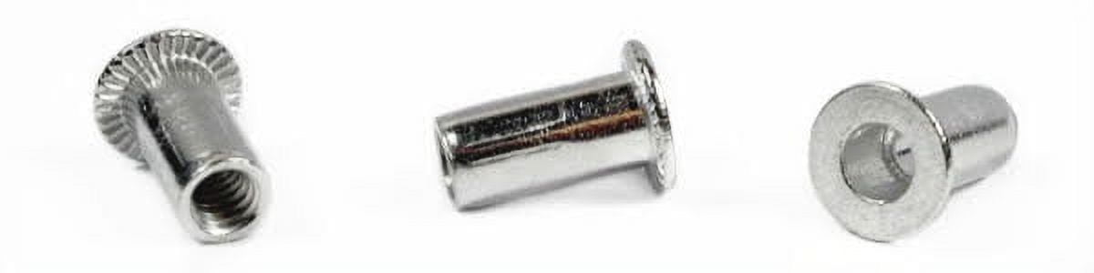 6-32 (Max Grip .075) Large Flange Blind Threaded Inserts / Aluminum Alloy 5056 - 1000 Piece Carton