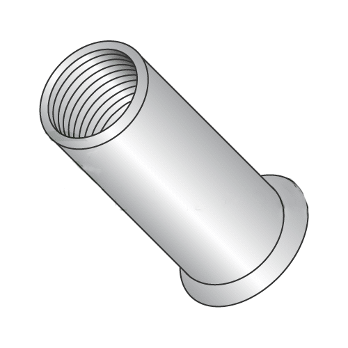 6-32 (Max Grip .080) Small Flange Threaded Inserts / Aluminum / Non-Ribbed (Quantity: 1,000 pcs)