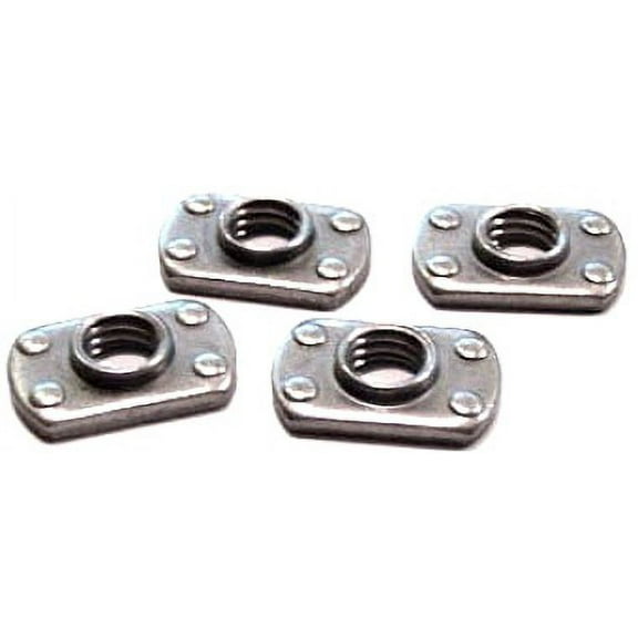 6-32 Multi-Projection Tab Weld Nuts / Steel / Plain - 1000 Piece Carton