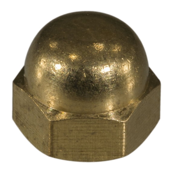 #6-32 Solid Brass Coarse Thread Acorn Cap Nuts CNB-030