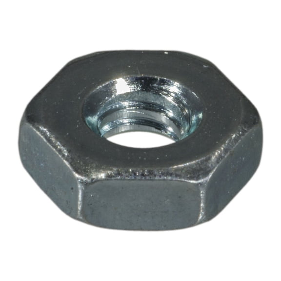 #6-32 Zinc Plated Grade 2 Steel Coarse Thread Hex Machine Screw Nuts MSNS-134