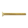 thumbnail image 1 of #6-32 x 1-1/2" Brass Coarse Thread Slotted Flat Head Machine Screws (24 pcs.), 1 of 1