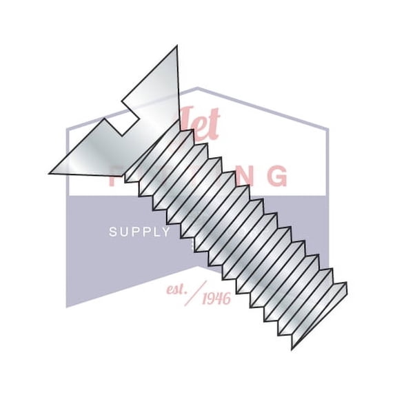 6-32 x 1 1/4" Machine Screws | Slotted | Flat Head | Steel | Zinc (Quantity: 8000)