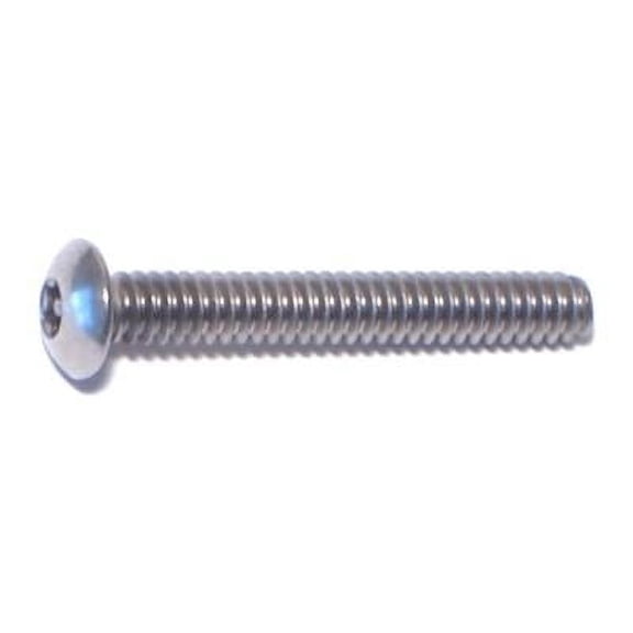 #6-32 x 1" 18-8 Stainless Security Button Machine Screws MSBSS-032 (12 pcs.)