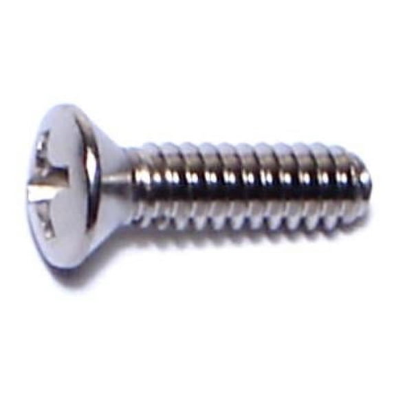 #6-32 x 1/2" 18-8 Stainless Phillips Oval Machine Screws MSOSS-052 (100 pcs.)