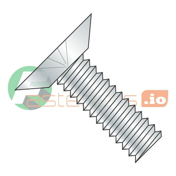 6-32 x 1/2" Machine Screws / Phillips / Flat Undercut Head / Steel / Zinc (Quantity: 10,000 pcs)