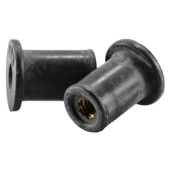 #6-32 x 1/2" Rubber Coarse Thread Well Nuts (16 pcs.)