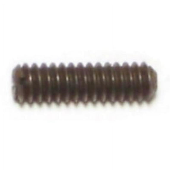 #6-32 x 1/2" Steel Coarse Thread Slotted Headless Set Screws HSS-079 (20 pcs.)
