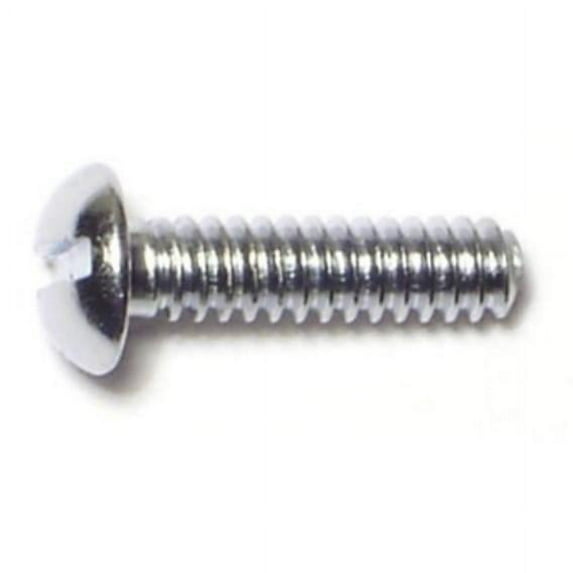 #6-32 x 1/2" Steel Coarse Thread Slotted Round Head Machine Screws (36 pcs.)