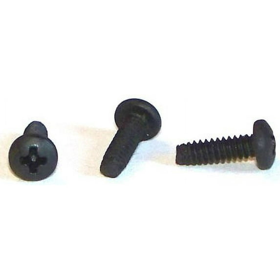 6-32 x 1/2" Type F Thread Cutting Screws / Phillips / Pan Head / Steel / Black Zinc - 10000 Piece Carton