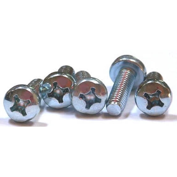 6-32 x 1/4" Machine Screws / Phillips / Pan Head / Steel / Zinc - 10000 Piece Carton