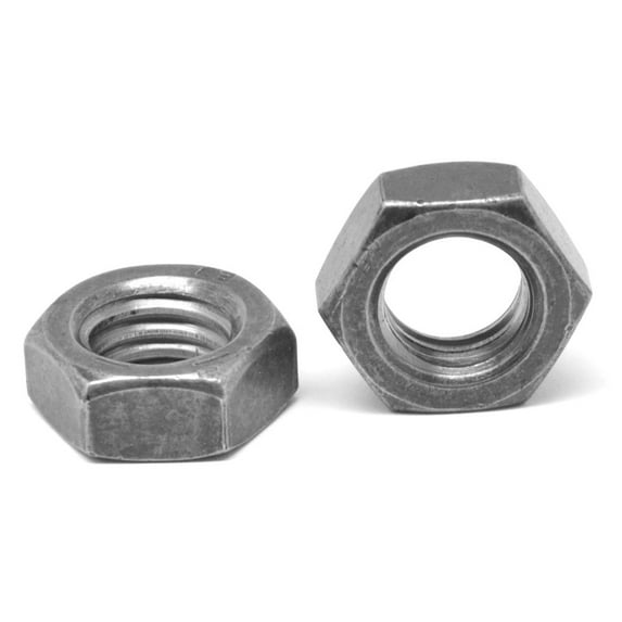 #6-32 x 1/4" x 3/32" Coarse Thread Hex Machine Screw Nut Small Pattern Low Carbon Steel Plain Finish Pk 100