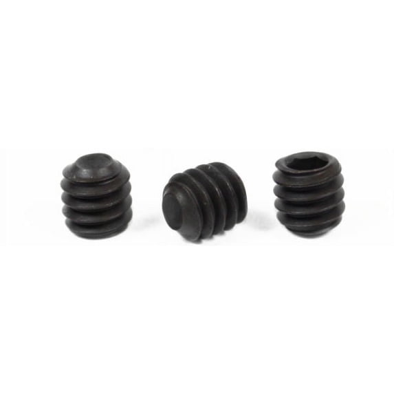 6-32 x 1/8" Flat Point Socket Set Screws / Alloy Steel / Black Oxide - 100 Piece Carton