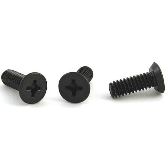 6-32 x 1" Machine Screws / Phillips / Flat Undercut Head / Steel / Black Oxide - 10000 Piece Carton