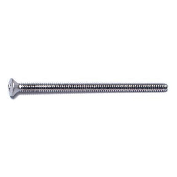 #6-32 x 2-1/2" 18-8 Stainless Phillips Oval Machine Screws MSOSS-085 (100 pcs.)