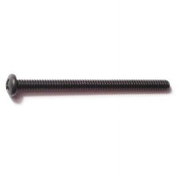 #6-32 x 2" Black Oxide Phillips Pan Head Machine Screws (20 pcs.)