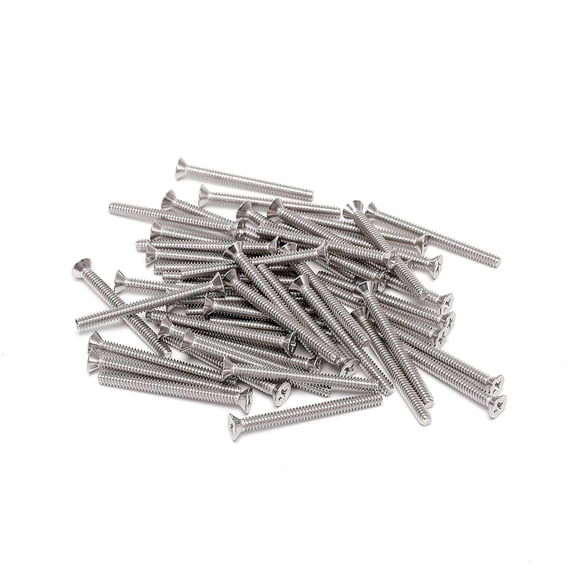 6-32 x 2 Inches Extra Long Outlet Screws Long Electrical Outlet Screws Device Mounting Screws Machine Screws Electrical Outlet Extender for Fix Wonky and Sunken Outlets (30 Pieces)