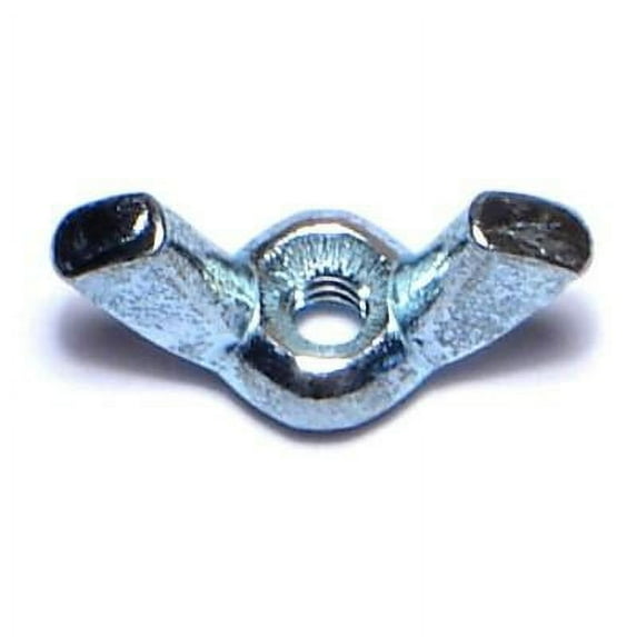#6-32 x 23/32" Zinc Plated Steel Coarse Thread Cold Forged Wing Nuts