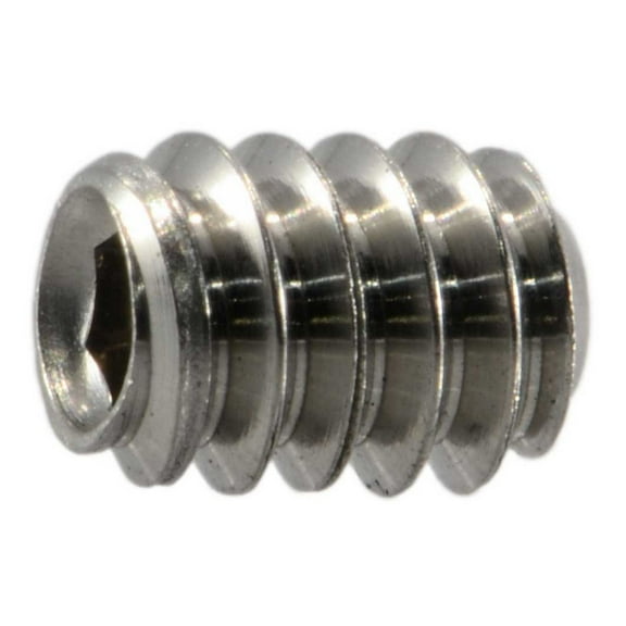 #6-32 x 3/16" 18-8 Stainless Hex Socket Headless Set Screws SSSSS-065 (20 pcs.)