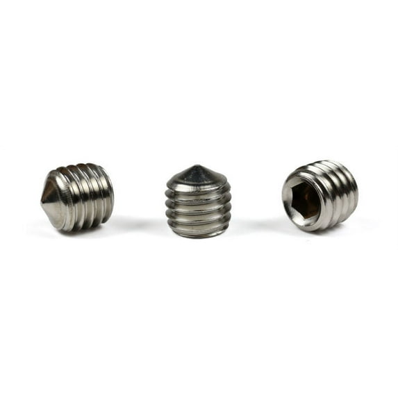 6-32 x 3/4" Cone Point Socket Set Screws / 18-8 Stainless Steel - 2000 Piece Carton