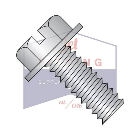 6-32 x 3/4" Machine Screws | Slotted | Hex Washers Head | 18-8 Stainless Steel (Quantity: 5000)