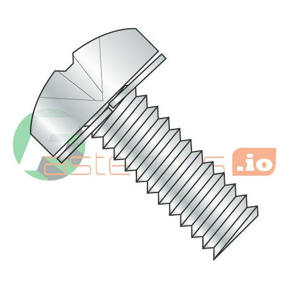 6-32 x 3/4" SEMS Screws / Split Lock Washer / Phillips / Pan Head / Steel / Zinc (Quantity: 10,000 pcs)